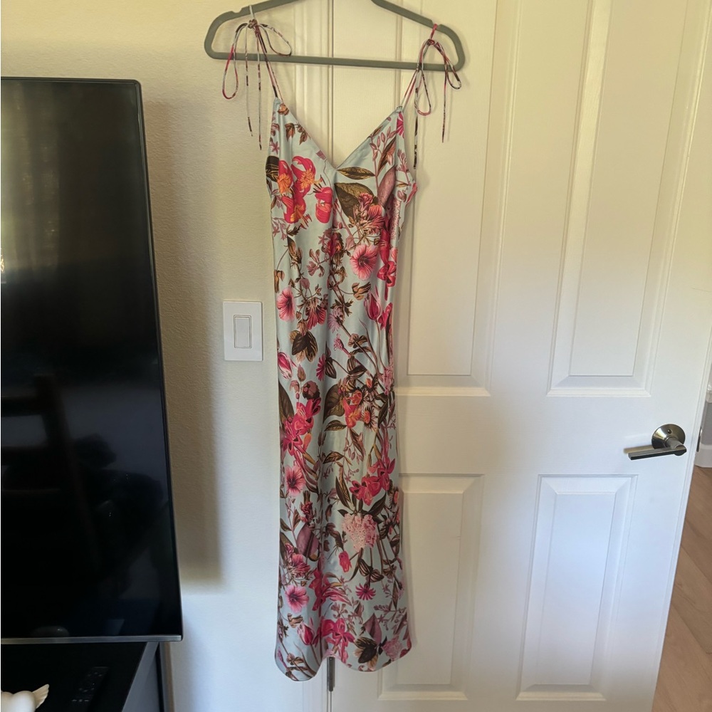 Victoria’s Secret Satin Floral Midi Dress